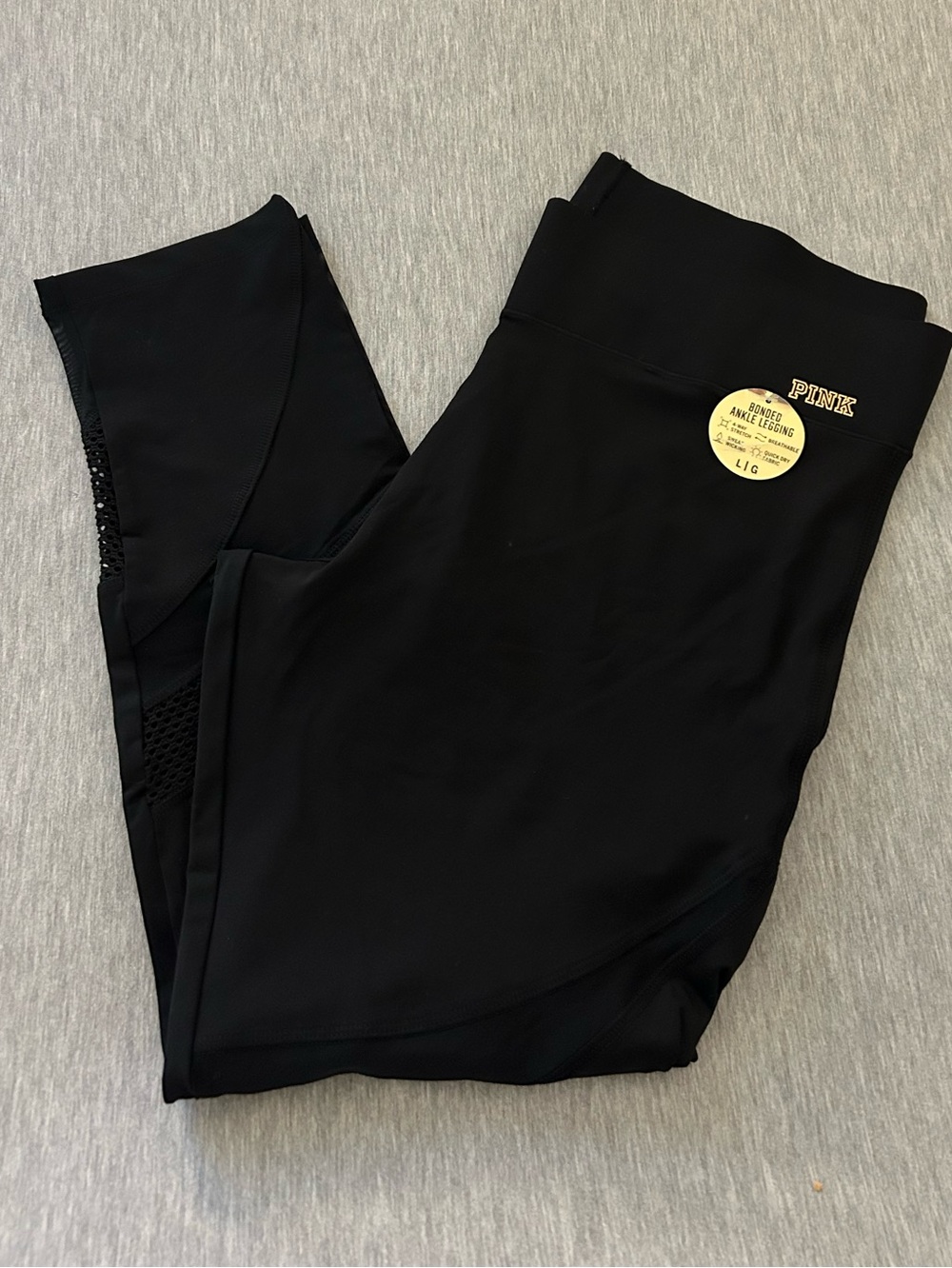 PINK Victoria's Secret Black Ankle Leggings